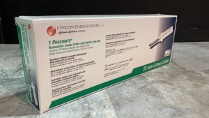 ETHICON (REF: TCT75) 1 PROXIMATE RELOADABLE LINEAR CUTTER WITH SAFETY LOCK-OUT EXP 2022-03-31