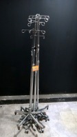 LOT OF IV POLES