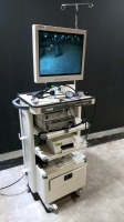 KARL STORZ ENDOSCOPY SYSTEM TO INCLUDE 20233020 TELECAM DX II CAMERA CONTROL UNIT, 20131520 XENON NOVA 175 LIGHT SOURCE, 11272 VNU CYSTOSCOPE, SONY UP-25MD PRINTER, AND MONITOR ON OFFICEKART 9803 T-20