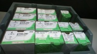 LOT OF ETHICON ETHILON (D5854, C554D, 470G, 662G, 1647G, 1856G, 1864G, 662G)