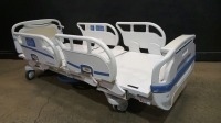 STRYKER SECURE 3002 S3 HOSPITAL BED WITH HEAD & FOOTBOARD (CHAPERONE WITH ZONE CONTROL, BED EXIT, SCALE) (IBED AWARENESS)