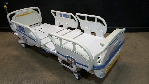 STRYKER SECURE 3002 S3 HOSPITAL BED WITH HEAD & FOOTBOARD (CHAPERONE WITH ZONE CONTROL, BED EXIT, SCALE) (IBED AWARENESS)