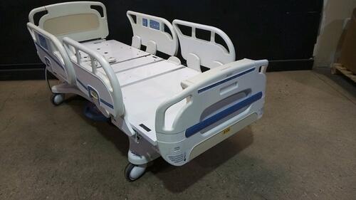 STRYKER SECURE 3002 S3 HOSPITAL BED WITH HEAD & FOOTBOARD (CHAPERONE WITH ZONE CONTROL, BED EXIT, SCALE) (IBED AWARENESS)