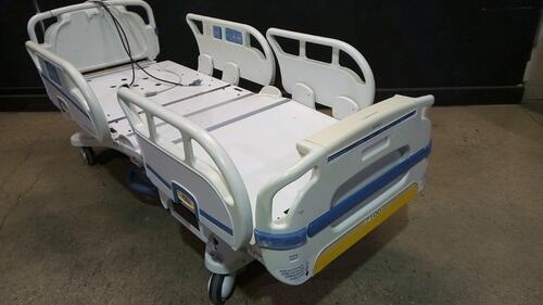 STRYKER SECURE 3002 S3 HOSPITAL BED WITH HEAD & FOOTBOARD (CHAPERONE WITH ZONE CONTROL, BED EXIT, SCALE) (IBED AWARENESS)