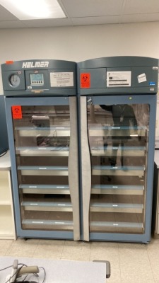 HELMER IB256 DOUBLE DOOR BLOOD BANK REFRIGERATOR