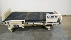 STRYKER SECURE 3002 (SQUARE RAILS) HOSPITAL BED WITH HEAD AND FOOT BOARDS (BED EXIT, SCALE)