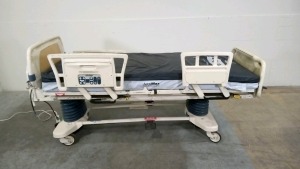 STRYKER SECURE 3002 (SQUARE RAILS) HOSPITAL BED WITH HEAD AND FOOT BOARDS (BED EXIT, SCALE)