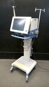 DRAGER EVITA XL VENTILATOR WITH C02 CABLE ON ROLLING STAND (SW 7.06)(SN ARWD-0282)