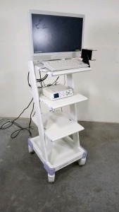 MEDICAPTURE MEDICAP USB200 VIDEO CAPTURE DEVICE WITH MONITOR ON COMPACT TROLLEY