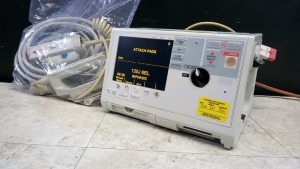 ZOLL M SERIES BIPHASIC DEFIB WITH ANALYZE, ECG, ECG CABLE, BATTERY, PADDLES