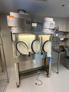 GERMFREE LFGI-4USP FUME HOOD WITH 3 HAND PORTS