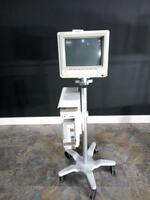 HP VIRDIA CMS PATIENT MONITOR ON ROLLING STAND