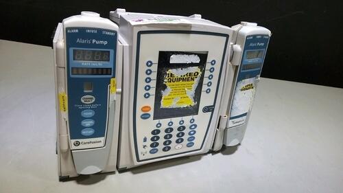 CARDINAL HEALTH ALARIS PC 8015 INFUSION PUMP WITH ALARIS PUMP 8100 SERIES MODULES