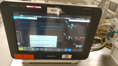 PHILIPS INTELLIVUE MX 500 PATIENT MONITOR WITH MASIMO