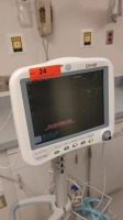 GENERAL ELECTRIC DASH 4000 PATIENT MONITOR WITH MASIMO ON CART