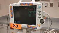 GENERAL ELECTRIC DASH 3000 PATIENT MONITOR WITH MASIMO ON CART