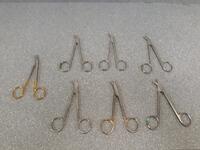 LOT OF ASSORTED SCISSORS AND CLAMPS