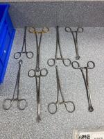 LOT OF ASSORTED SCISSORS AND CLAMPS