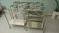 LOT OF 6 DOUBLE RING STANDS