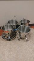 LOT OF 4 KICKBUCKETS