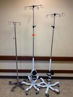 LOT OF 3 IV POLES