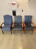 LOT OF 3 HIGH BACK PATIENT ROOM CHAIRS