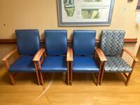 LOT OF 4 HIGH BACK PATIENT ROOM CHAIRS