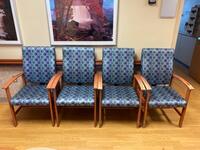 LOT OF 4 HIGH BACK PATIENT ROOM CHAIRS