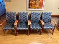 LOT OF 4 HIGH BACK PATIENT ROOM CHAIRS