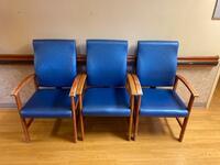 LOT OF 3 HIGH BACK PATIENT ROOM CHAIRS