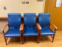 LOT OF 3 HIGH BACK PATIENT ROOM CHAIRS