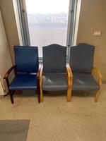 LOT OF 3 HIGH BACK PATIENT ROOM CHAIRS