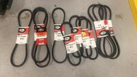 LOT OF ASSORTED GATES FAN BELTS