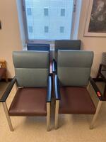 LOT OF 4 HIGH BACK PATIENT ROOM CHAIRS