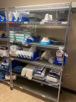 CART AND CONTENTS TO INCLUDE: PERSONAL CARE ITEMS, BANDAGES AND ASSORTED