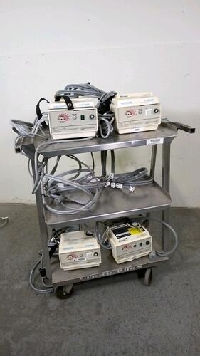 GAYMAR/BAXTER LOT OF HEAT THERAPY PUMPS (NO CART)