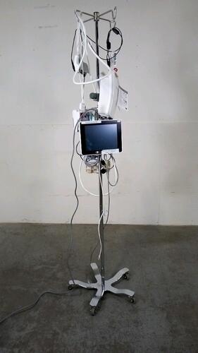 EDWARD LIFESCIENCES EV1000 TO INCLUDE: PUMP UNIT, DATABOX MONITOR, CABLES, ON ROLLING STAND