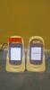 COBAS ACCU-CHECK INFORM II LOT OF (2) GLUCOSE METER WITH CHARGING BASE-NO POWER SUPPLY