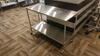 STAINLESS STEEL MOBILE BACK TABLE