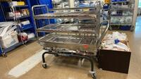 STERIS ATLAS 141214-724 PORTABLE AUTOCLAVE RACK AND LOADING CART