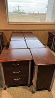 LOT OF (8) PORTABLE METRO BEDSIDE CABINETS