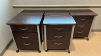 LOT OF (5) PORTABLE METRO BEDSIDE CABINETS