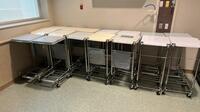 LOT OF (16) PORTABLE HAMPER STANDS