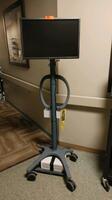 DELL LCD MONITOR ON PORTABLE MOUNT STAND WITH AMETEK 6.0 POWERVAR