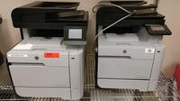 HP PRO MFP M476NW LOT OF (2) COLOR LASER JET PRINTER