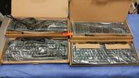 LOT OF (4) WIRED KEYBOARDS