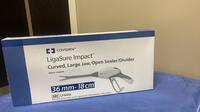 COVDIEN 36 MM- 18 CM LIGA SURE IMPACT CURVED, LARGE JAW, OPEN SEALER/ DIVIDER REF FL4418 EXP 45245 QTY IN BOX 1