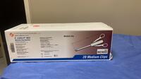 ETHICON LIGACLIP MCA MULTIPLE CLIP APPLIERS MEDIUM CLIPS REF MCM20 EXP 7/31/2023 AND LATER QTY IN BOX 6