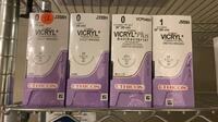 LOT OF ETHICON VICRYL SUTURES SEALED (INDATE) REF EXP QTY IN BOX