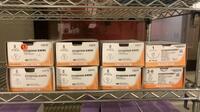 LOT OF ETHICON ETHIBOND EXCEL SUTURES OPEN BOX (INDATE) REF EXP QTY IN BOX